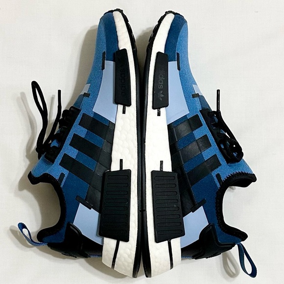 Adidas NMD R1 x Pharrell Focus Blue/Core Black/Ambient Sky Athletic Shoes - US 6 - Picture 8 of 17